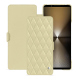 Funda de piel Sony Xperia 1 VI - Beige - Couture ( Nappa - Pantone #ceb888 ) 