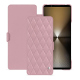 Capa em pele Sony Xperia 1 VI - Rose - Couture ( Nappa - Pantone #efbae1 ) 