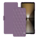 Capa em pele Sony Xperia 1 VI - Lilas - Couture ( Nappa - Pantone #b9a3e3 ) 