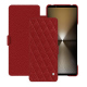 Capa em pele Sony Xperia 1 VI - Tomate - Couture ( Pantone #a61715 )