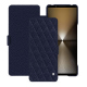 Housse cuir Sony Xperia 1 VI - Cobalt - Couture ( Pantone #2b253f ) 