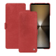 Sony Xperia 1 VI leather case - Cerise vintage ( Pantone #a6302e ) 