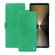 Sony Xperia 1 VI leather case - Menthe vintage ( Pantone #37b375 ) 