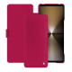 Capa em pele Sony Xperia 1 VI - Rose fluo ( Pantone #ff16b4 ) 