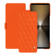 Lederschutzhülle Sony Xperia 1 VI - Orange fluo - Couture ( Pantone #ff5406 ) 