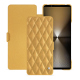 Custodia in pelle Sony Xperia 1 VI - Or Maïa - Couture ( Pantone 871C ) 