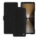 Capa em pele Sony Xperia 1 VI - Abaca nero ( Noir / Black) 