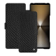 Sony Xperia 1 VI leather case - Serpent nero ( Noir / Black) 