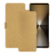 Custodia in pelle Sony Xperia 1 VI - Serpent sabbia ( Pantone #D2BA92 )