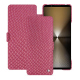 Capa em pele Sony Xperia 1 VI - Serpent ciclamino ( Pantone #9E4C6E ) 