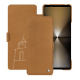 Custodia in pelle Sony Xperia 1 VI - Castan esparciate ( Pantone #824F2A )