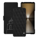 Capa em pele Sony Xperia 1 VI - Negre poudro - Couture ( Pantone #111212 )