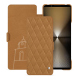 Funda de piel Sony Xperia 1 VI - Castan esparciate - Couture ( Pantone #824F2A )