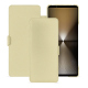 Sony Xperia 1 VI leather case - Beige PU ( Pantone #ceb888 ) 