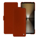 Sony Xperia 1 VI leather case - Orange Veggie ( Pantone #cb6015 ) 