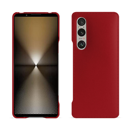 Funda trasera de lujo para Sony Xperia 1 VI - Noreve | Protección elegante y de alta gamaRouge ( Nappa - Pantone #d50032 ) 