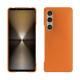 Capa em pele Sony Xperia 1 VI - Orange ( Nappa - Pantone #ff9351 ) 
