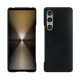 Capa em pele Sony Xperia 1 VI - Dark vintage ( Pantone #050505 ) 