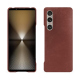Funda de piel Sony Xperia 1 VI - Passion vintage ( Pantone #591d16 ) 