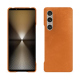 Coque cuir Sony Xperia 1 VI - Mandarine vintage ( Pantone #d47231 ) 