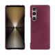 Sony Xperia 1 VI leather cover - Prune vintage ( Pantone #612434 ) 