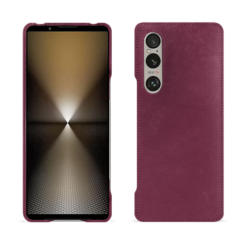 Capa traseira de luxo para Sony Xperia 1 VI - Noreve | Proteção elegante e de alta qualidadePrune vintage ( Pantone #612434 ) 