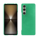 Capa em pele Sony Xperia 1 VI - Menthe vintage ( Pantone #37b375 ) 