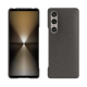 Sony Xperia 1 VI leather cover - Anthracite ( Pantone #41403c ) 