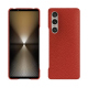 Sony Xperia 1 VI leather cover - Papaye ( Pantone #b54317 ) 