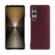 Capa em pele Sony Xperia 1 VI - Lie de vin ( Pantone #412234 ) 