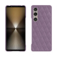 Coque cuir Sony Xperia 1 VI - Lilas - Couture ( Nappa - Pantone #b9a3e3 ) 
