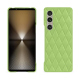 Funda de piel Sony Xperia 1 VI - Vert olive - Couture ( Nappa - Pantone #a7c58e ) 