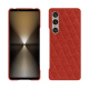 Funda de piel Sony Xperia 1 VI - Papaye - Couture ( Pantone #b54317 ) 