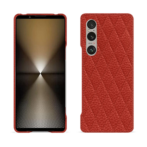 Cover posteriore di lusso per Sony Xperia 1 VI - Noreve | Protezione elegante e di alta gammaPapaye - Couture ( Pantone #b54317 ) 