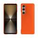 硬质真皮保护套 Sony Xperia 1 VI - Orange fluo ( Pantone #ff5406 ) 