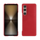 Capa em pele Sony Xperia 1 VI - Rouge troupelenc ( Pantone #AB191A )