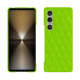 硬质真皮保护套 Sony Xperia 1 VI - Vert fluo - Couture ( Pantone #00ab5f ) 