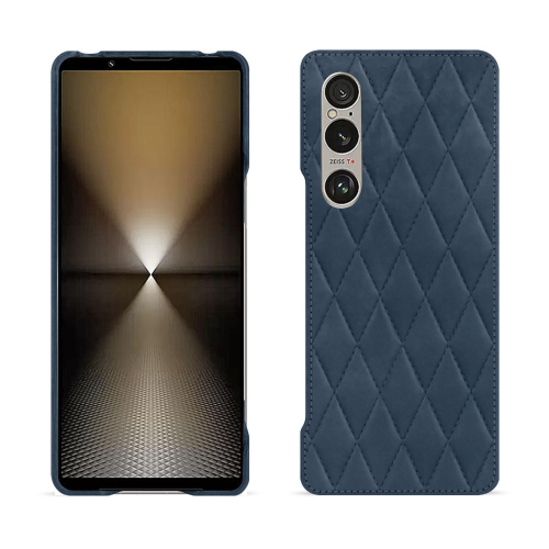 Luxus-Rückschale für Sony Xperia 1 VI - Noreve | Eleganter und hochwertiger SchutzJean vintage - Couture ( Pantone #2f414f  ) 