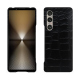 硬质真皮保护套 Sony Xperia 1 VI - Crocodile nero ( Noir / Black) 
