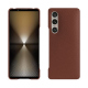 Lederschutzhülle Sony Xperia 1 VI - Marron délicat ( Pantone #95614d) 