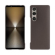 Custodia in pelle Sony Xperia 1 VI - Gris Veggie ( Pantone #5e514d ) 