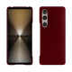 Capa em pele Sony Xperia 1 VI - Rouge Veggie ( Pantone #862633 ) 