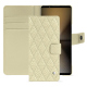 Custodia in pelle Sony Xperia 1 VI - Ivoire - Couture ( Pantone #d6d6c6 ) 