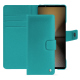 Sony Xperia 1 VI leather wallet case - Bleu fluo