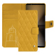 Capa de couro para carteira Sony Xperia 1 VI - Jaune soulèu - Couture ( Pantone #F3B934 )