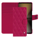 Sony Xperia 1 VI leather wallet case - Rose fluo - Couture ( Pantone #ff16b4 ) 