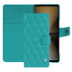 Sony Xperia 1 VI leather wallet case - Bleu fluo - Couture