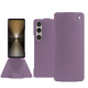 Sony Xperia 1 VI leather case - Lilas ( Nappa - Pantone #b9a3e3 ) 