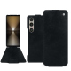Custodia in pelle Sony Xperia 1 VI - Dark vintage ( Pantone #050505 ) 