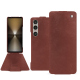 Sony Xperia 1 VI leather case - Passion vintage ( Pantone #591d16 ) 